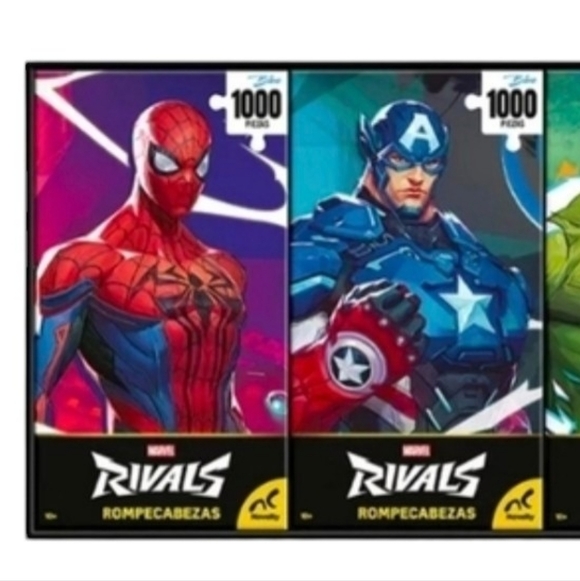 1000 X4 Marvel Puzzle Pieces Set - Spiderman, Captain America, Hulk, Iron Man - Picture 2 of 6